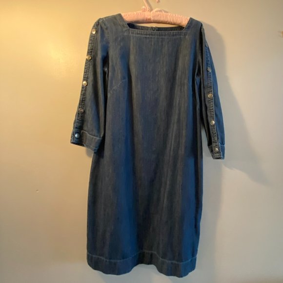 Talbots Dresses & Skirts - Talbots,6p , Long Sleeve Denim Dress,